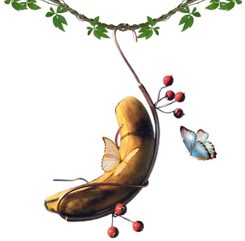 Fine Pour Oiseaux Papillon En Cuivre - Plateau Suspendu Pour Jardin Extérieur | Accessoire D'alimentation De Style Hamac Banane Pour Oiseaux, Ornement D'arbres Décoratifs Pour Jardin Balcon De Pot