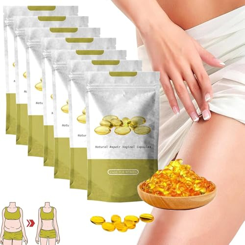 Capsule di olio di zenzero, prodotto antiprurito e detossinante ad azione rapida, rassodante e riparatore per applicazione topica, capsule sbiancanti naturali per una vagina fresca e liscia.