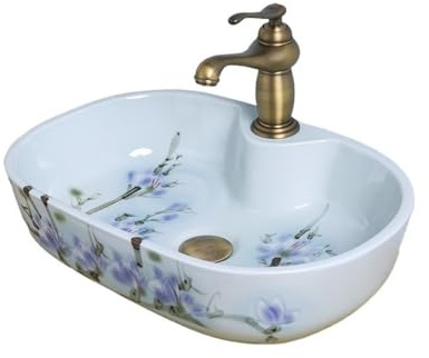 Durevole Lavabi da appoggio moderni sopra il piano del bagno, lavandini da appoggio ... Facile da installare