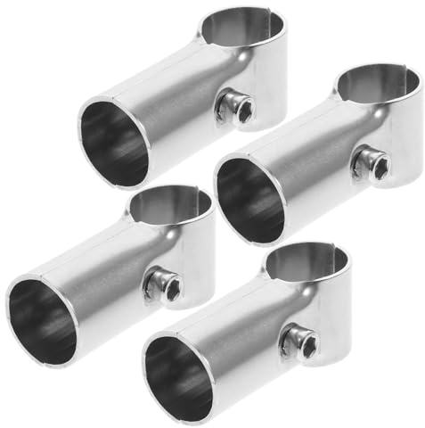 SEWOART 4pcs Stainless Steel Panel Clamps Clamp Repair Connectors for Chain Link Fence DIY Shelves Handrails Greenhouse Building Rust-Resistant