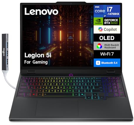 Lenovo Legion 5i AI-Powered Gaming Laptop 15.1 OLED 2.5K 500 nits Display