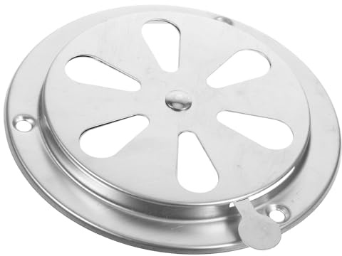 CLISPEED Cache Aération INOX Rond pour Four et Séchoir Couvercle Ventilé Creux Anti-Obstruction Petite Aération Légère Facile à Installer Accessoire Pratique pour Ventilation
