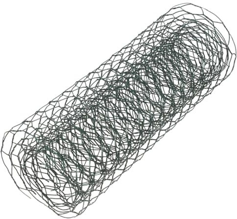 MAGICLULU Malla de Alambre Floral de Hierro Verde Recubierto 0,6 Mm Grosor 19 Mm Abertura 0,3 X 3 M para Jardín, Cerca Agrícola y Suministros para Arreglos DIY