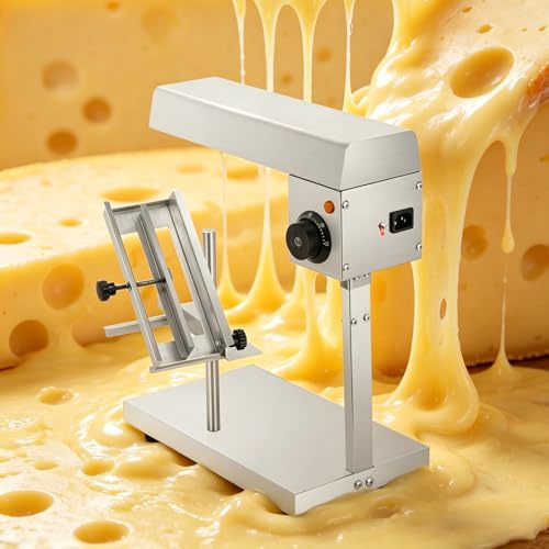 Electric Cheese Melting Machine, Raclette Grill with Adjustable Stand & Temp, Fast Melt, No Preheating