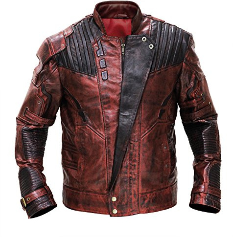 Fashion_First Mens Leather Jacket Costume Distressed Maroon Winter Leather Jacket Men Halloween costume