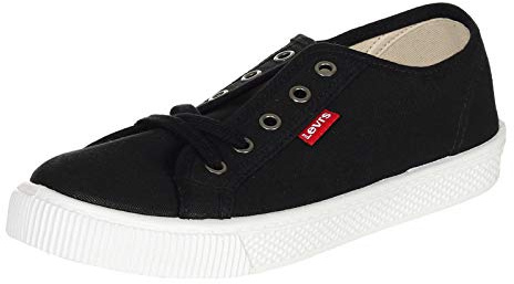 Levi's Malibu Beach S, Zapatillas Mujer, Negro (Regular Black), 36 EU