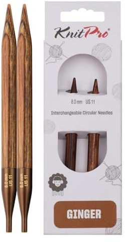 KnitPro K31232 Rundstricknadel, Wood, Sortiert, 8 mm