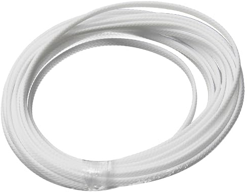 Othmro Cable Management Sleeve, 5m White Cable Tidy Sleeve, Diameter 4mm, Cord Protector, Braided Cable Organizers for Office Cord, Insulation Protection, 1 Pc