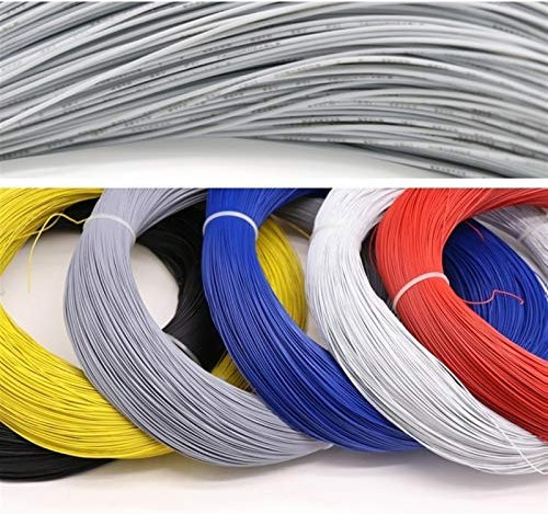JINchao-Kupferdraht 1 STÜCKE 5M UL1571 32AWG PVC Elektronische Draht, od 0,6 mm, flexibles Kabel isoliert verzinnter Kupfer-Umwelt-LED-Linie, DIY-Kabel 1 Meter Gerätezubehör
