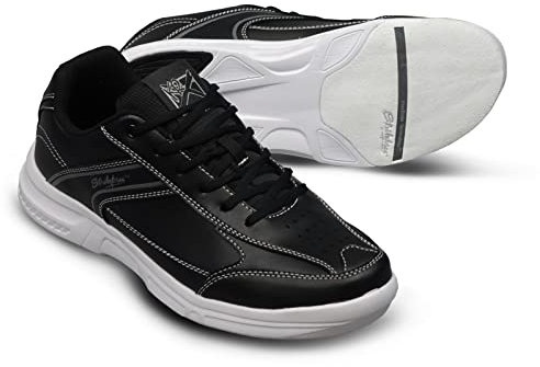 KR Strikeforce mens Athletic Bowling Shoes, Black, 10.5 Wide US