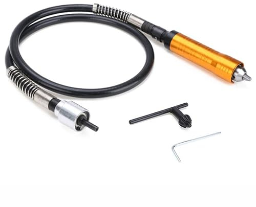 Treki Eje Flexible del Cable de Extensión de Amoladora Eléctrica con Mandril de 0.3-6.5 mm Eje Flexible para Taladro Extensión Accesorios para Herramientas Rotativa