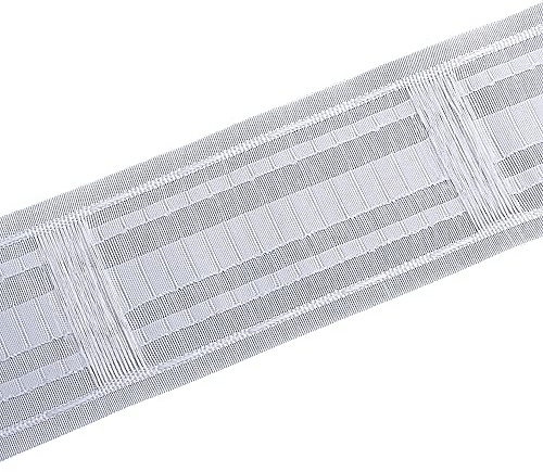WANYIG Cinta de cortina para coser, 85 mm, universal, fruncida, cinta fruncidora universal, cinta fruncidora para cortinas, cinta plisada con trabillas (6 m)