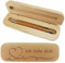 laser-diele Kugelschreiber mit Gravur in Geschenkbox - Schreibset mit Gravur - Stift Geschenk - Holzkugelschreiber mit Gravur (Ich liebe dich)