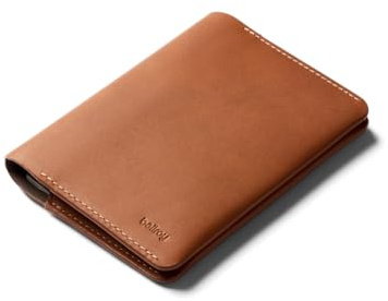 Bellroy Passport Cover (slimline travel wallet/pouch with card slots and space for cash plus travel documents) - Caramel