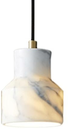 ZGDHWCR Lámpara De Mármol De Estilo Nórdico, Lámpara Colgante De Un Solo Cabezal Con Fuente De Luz E27, Pantalla De Lámpara Colgante Creativa Y Personalizada, Accesorios De Iluminación Para Decoración