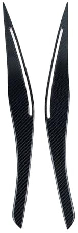 JINFOLI 2x, for BMW, for E90 E91 3er 328i 335i 2009 2010 2011 2012, Scheinwerfer-Augenlid-Augenbrauen-Abdeckung Carbon ABS Auto-Styling-Zubehör Augenbrauen