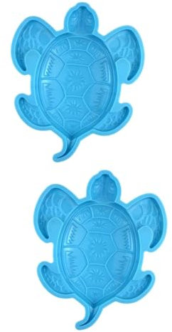 TOKIDNY 2piezas Molde De Silicona Para Decoración De Tortugas Molde De Epóxido Para Arte De Pared No Pegajoso Para Manualidades y Decoración Del Hogar