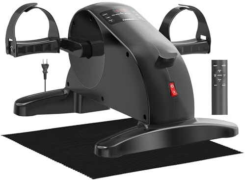 Pedaltrainer, Beintrainer für Zuhause, Leisem Motor, 12 Geschwindigkeitsstufen, Heimtrainer Senioren Zuhause Fitnessgeräte