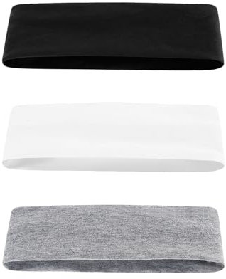 Cotone Fascia Capelli,6 Pcs Fascia Capelli Donna Uomo Fasce Per Capelli Donna Elastica Fascia Per Antiscivolo Headband Morbido Fascette Capelli Yoga Sport Fitness Accessori Per Capelli