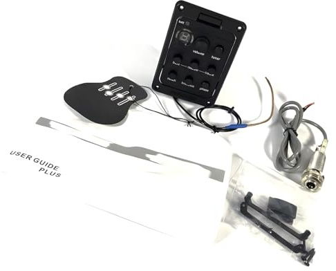 201 Mic Blend Preamp Tuner Gitarrenverstärker Akustikgitarren Vorverstärker Piezo Pickup Tuner Systeme