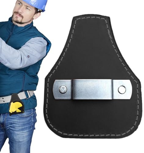 Fondina a Nastro a Mezzatura - Porta Di Conservazione Del Gancio Clip Tascabile in Pelle | Clip Di Misura a Nastro per Cintura Utensile - Fondina Universale Regolabile per Misure Di Nastro Standard |
