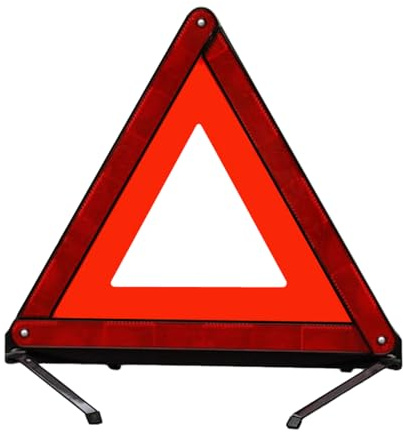 Zimuney Warndreieck Auto nach– Faltbares Warndreieck für KFZ, Motorrad & Pannenset – Kompakt, Reflektierend, StVZO-konform – 2025 Pflichtausstattung
