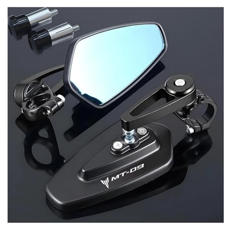 Espejos Retrovisores para MT09 MT 09 1 Par De Espejos Retrovisores para Motocicleta, Espejo Retrovisor Universal para Manillar De Scooter