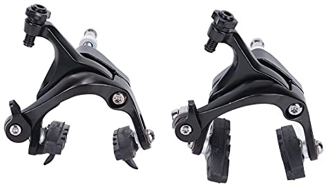 Adfaga Premium Dual Pivot Rennrad-Bremssattel, Aluminiumlegierung, Fahrrad-Felgenbremse, zentral montierte Bremssättel vorne und hinten für Rennräder und Klappräder, 2er-Pack-Set
