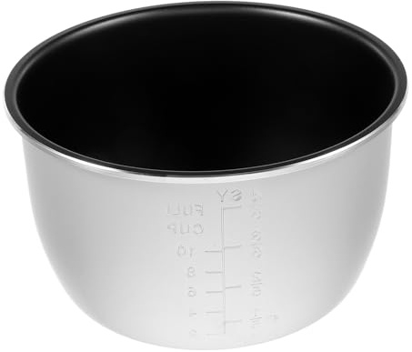 SHINEOFI Cuve Intérieure Antiadhésive pour Autocuiseur Électrique 5L en Alliage d'Aluminium, Insert de Rechange pour Cuiseur à Riz, Accessoire la Cuisine Compatible Multifonction, Facile à