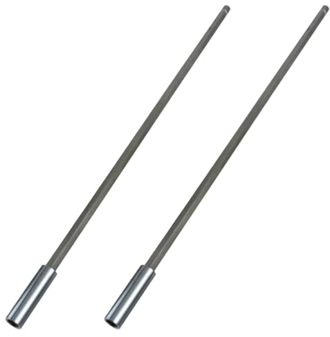 Extensión de taladro, soporte de broca de extensión de taladro de 2 piezas, soporte de broca magnético de vástago hexagonal de acero al carbono de 1/4, destornillador de 300 mm/12 pulgadas para contr