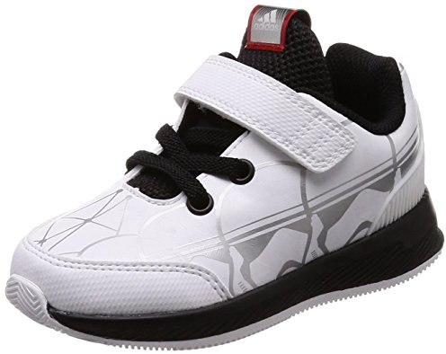 Adidas Starwars RapidaRun I Unisex-Sportschuhe für Kinder, Weiß (Ftwbla Negbas Escarl 000), 20 EU