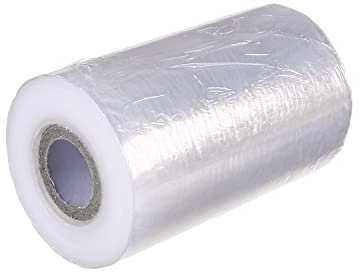 Othmro PE-Stretchfolie, 10 cm x 0,36 kg x 200 m, transparent, Schrumpffolie, Rolle aus Polyethylen für Umzug, 1 Stück