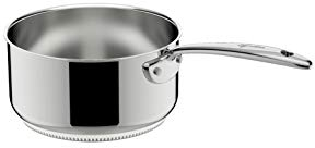 Lagostina Accademia Lagofusion Casseruola Fonda Manico Lungo in Acciaio Inox 18/10 Ø 18 cm, Pentola Induzione, Gas e Forno, Finitura Lucida Esterna e Satinata Interna, Manici Rivettati, Fondo 5 Strati