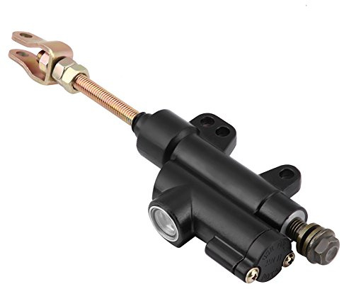 Bakre broms hydraulisk huvudcylinder pump för motorcykel ATV dirt bike (svart)