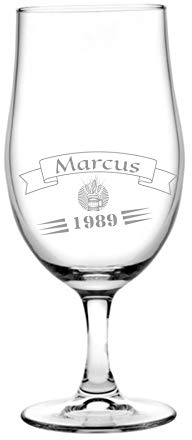 Bicchiere da birra personalizzato, inciso - bozza (grande) - designo 2