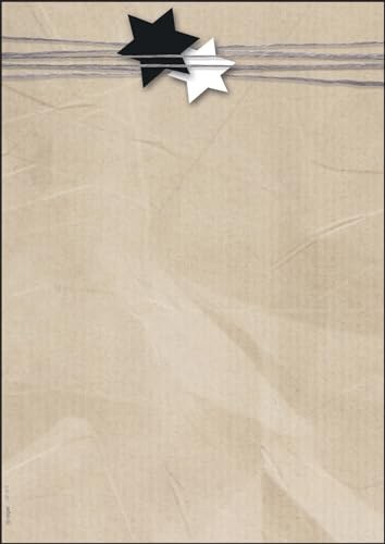 SIGEL Weihnachtsbriefpapier Christmas Wrapping A4 100 Blatt | DP079, Nachhaltiges Papier für Einladungen Angebote und Menükarten