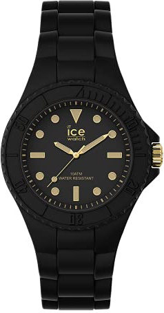 Ice-Watch - ICE generation Black gold - Schwarze Damenuhr mit Silikonarmband - 019143 (Small)