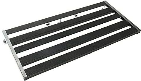 Fame Pedalboard, Board aus pulverbeschichtetem Aluminium mit 5 Streben für 12 Effektpedale, Gigbag mit Zubehörfach, Spaceboard 80