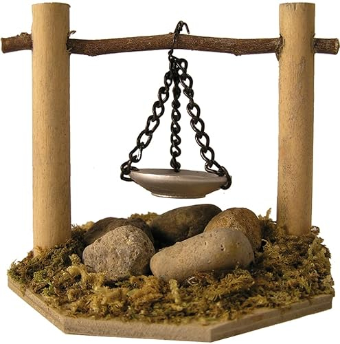dekoprojekt Krippenzubehör Lagerfeuer mit Schale 7,4 cm