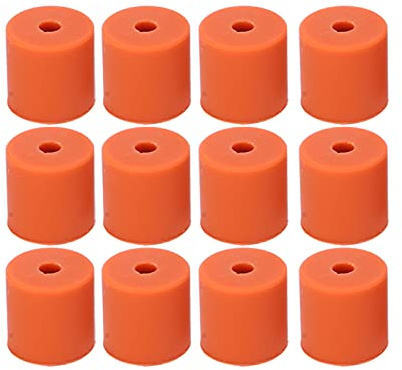 12 Stück 3D Drucker Silikondämpfer 16mm Silikon Dämpfer 3D Drucker Silikon Heizbett Nivelliersäule 3D Drucker Zubehör für Säule, Stabiles Werkzeug, Hitzebeständiger Puffer