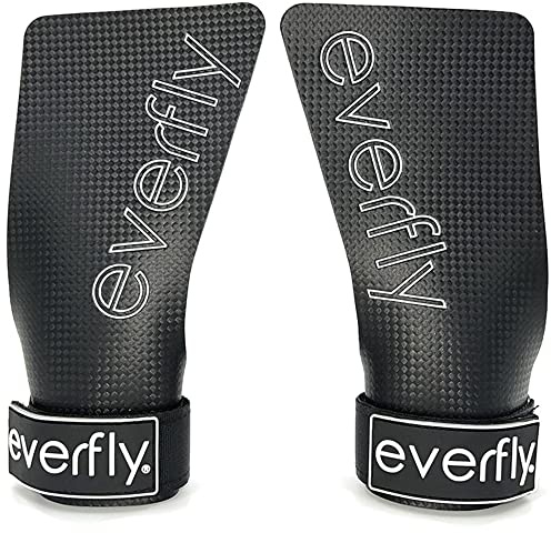 Everfly Fitness Handschuhe für Crossfit - Grips Herren Damen - Ohne Löcher - Carbonfaser - Trainingshandschuhe - Gym Calisthenics Equipment - Sporthandschuhe Klimmzug