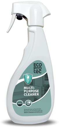ECOPROTEC Multi Purpose Cleaner 0.5L | PH Neutral Aftercare Rinse Free Spray and Wipe Surface Cleaner | Ideal for Bathrooms & Kitchens – 500ml Spray