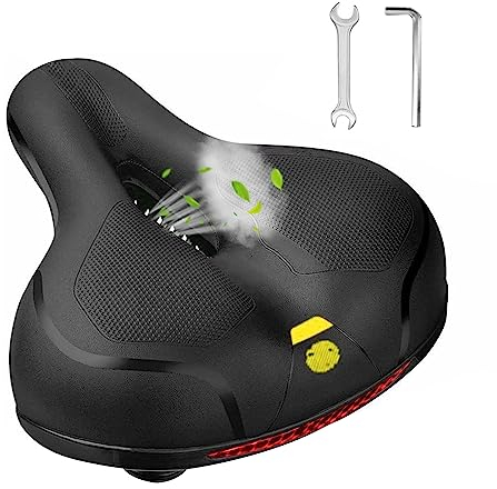 Gel Fahrradsitz Ergonomisch,kyaoayo Fahrradsattel Herren bequem mit Memory-Foam Fahrradsattel Atmungsaktiver MTB Sattel für Herren Damen für Citybike,Mountainbike,Heimtrainer (Gelb)