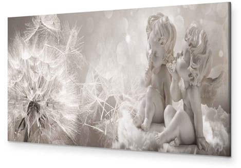 murando - Akustikbild Pusteblume Bilder Akustikschaum Hochleistungsschallabsorber Schallschutz Leinwand 1 tlg Wandbild Raumakustik Schalldämmung Blumen Engel Natur b-A-0348-b-a