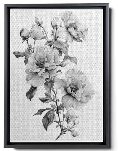3D Art Prints, 3D Wall Art Decor, Pen and Ink Memorable Month Floral, Handmade Personalize Birth Flower Anniversary Wedding Gift Mothers Day Tattoo Sketch State Flower, Wall Art,Print