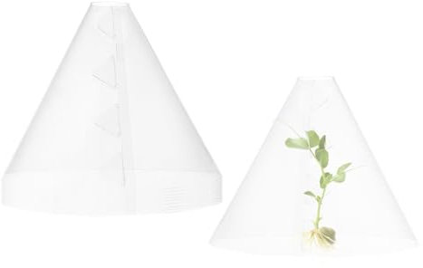 Cloches de jardin pour , couverture réutilisable avec grille d'aération supérieure – Protection contre le gel transparente pour oiseaux, poulets, escargots