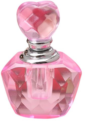 Luxshiny Caja De Frasco De Perfume Corazón De Cristal Dispensador De Perfume Decorativo Frasco De Viaje