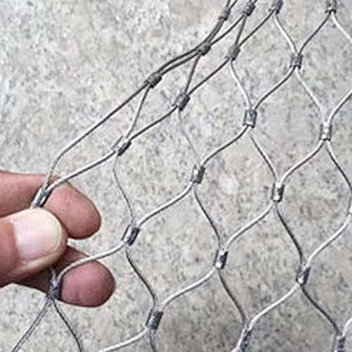 maschendrahtzaun wildzaun hundezaun Kabel-Balustradennetz Aus Edelstahl, Balkongeländer-Schutznetz, Haustier-Absperrnetz, Barrierenpaneel Für Die Sicherheit Beim Bau Von Geflügelfarmen Im Freien(9ft x