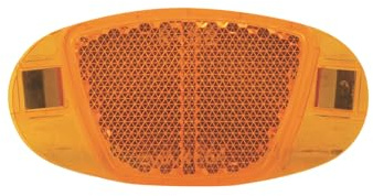 cyclingcolors 1x Speichenreflektoren Fahrrad orange mit Sicherheitsclips 60mm Reflektoren Set MTB rennrad