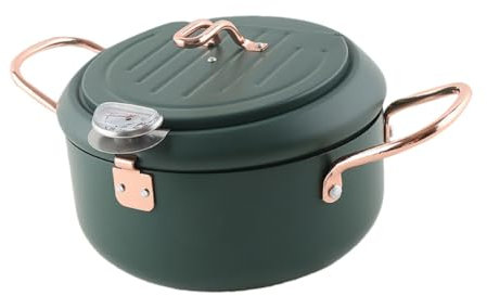 SHOWERORO 1pezzi Friggitrice Mini Antigoccia Termometro Per Padella Profonda Antiaderente